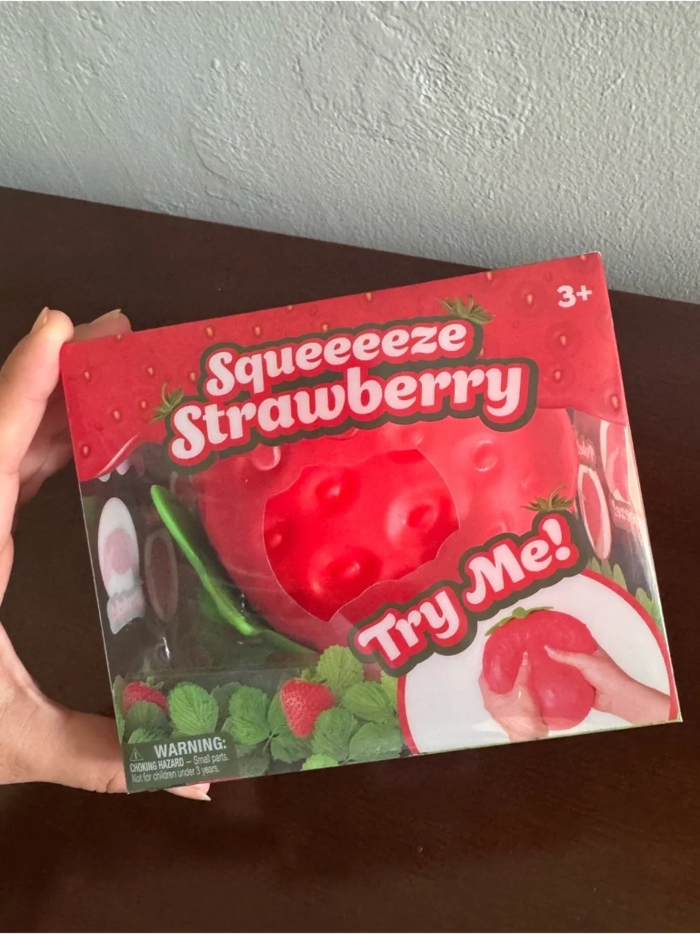 Squeezy Jumbo Strawberry Squishy toy